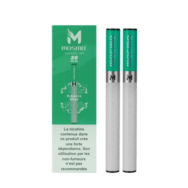 Set 2x Puff Stick Tobacco Mint 20mg, Mosmo [2]