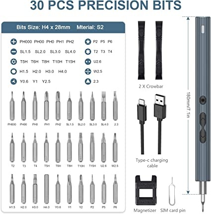 Set surubelnite Mini Precision Electric Screwdriver [5]