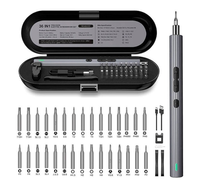 Set surubelnite Mini Precision Electric Screwdriver [6]