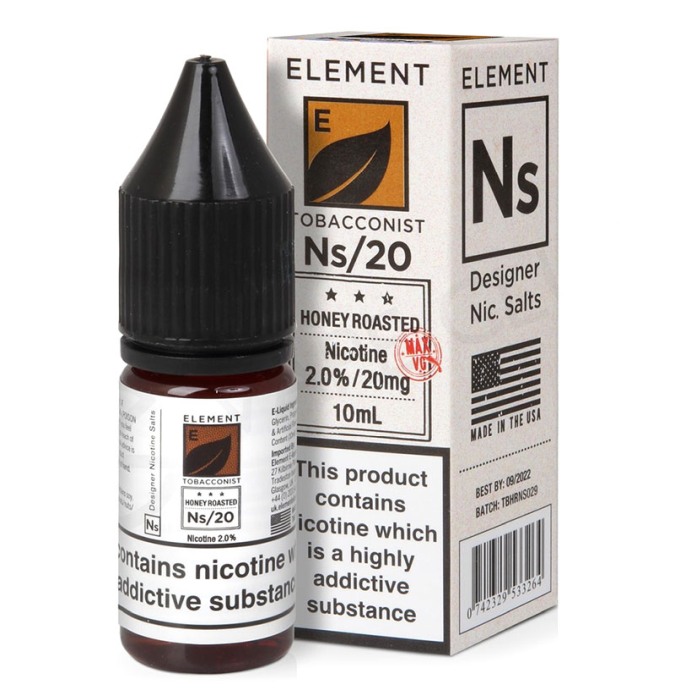 Tobacco Honey Roasted 20mg, Element Salts 10ml [1]