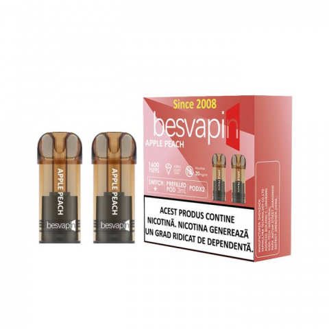 Besvapin - 2 X POD besvapin APPLE PEACH 20MG
