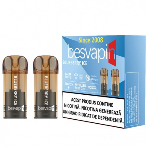 Besvapin - 2 X POD besvapin BLUEBERRY ICE 20MG