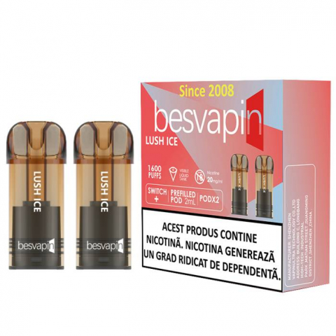 Besvapin - 2 x POD besvapin LUSH ICE 20MG