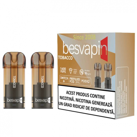 Besvapin - 2 X POD besvapin TOBACCO 20MG
