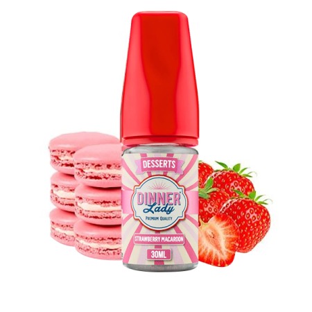 Dinner Lady - Aroma Strawberry Macaroon Desserts, Dinner Lady 30ml