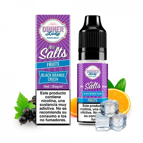 Dinner Lady - Black Orange Crush, Dinner Lady Salts 10ml