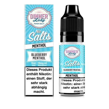 D-F - Blueberry Menthol, Dinner Lady Salts 10ml