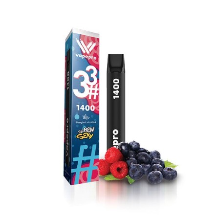 Blueberry Raspberry #33, 1400 pufuri, Vapepro [1]