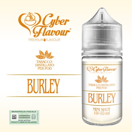 Cyber Flavour - Burley - Tobacco Distillato per Pod 10ml, Cyber Flavour