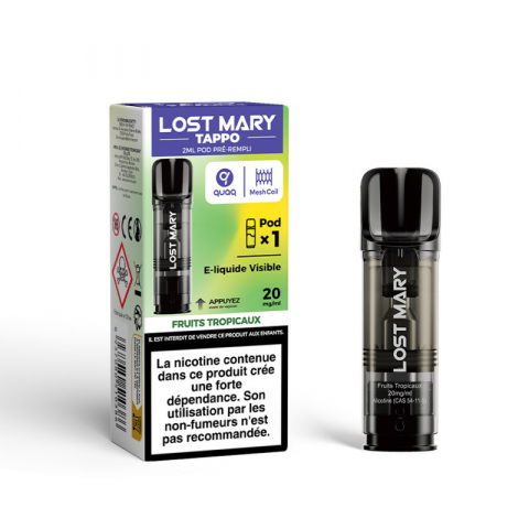 Lost Mary - Cartus  Fruits Tropicaux Tappo 20mg 2ml, Lost Mary