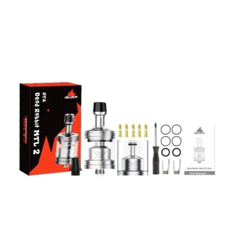 Dead Rabbit MTL RTA 2, HellVape -  Matte Full Black [4]
