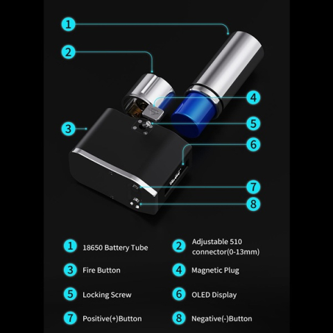 EMIRA BOX MOD 60W, Ambition Mods - Silver [2]
