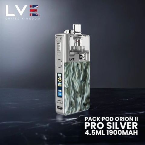 Kit Pod Orion II Pro + RBA, LVE - Silver  Smoked Marble [2]