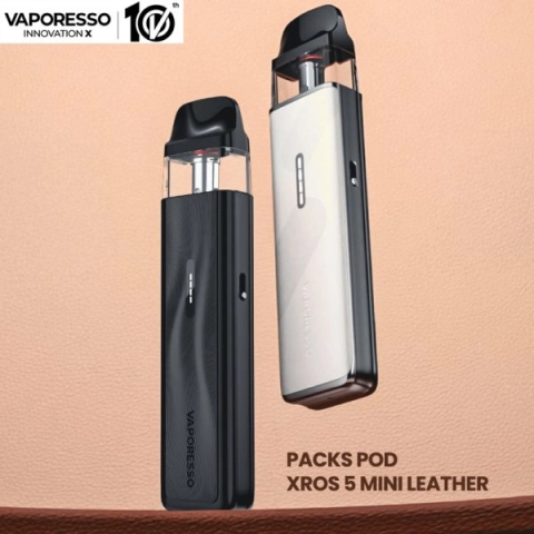 Kit XROS 5 Mini Leather Version, Vaporesso - Mist White [1]
