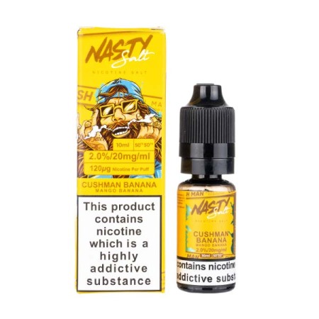 Nasty Juice - Mango Banana - Cushman Banana, Nasty Juice Salt 10ml