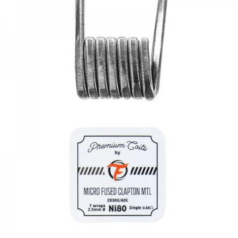 D-F - Micro Fused Clapton MTL Ni80 30*2+42GA 0.88Ω Fumytech
