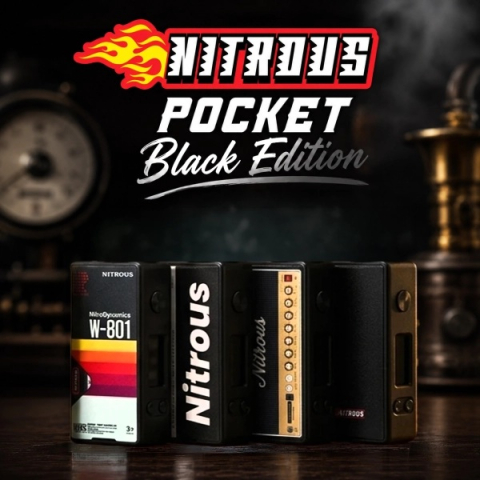 Mod Nitrous Pocket Black Edition 80W 18650 , Nitrous X VRK - Black [1]