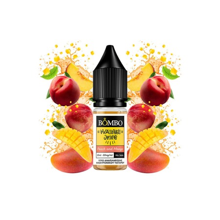 Bombo - Peach & Mango Wailani Juice Nic Salts 10ml, Bombo