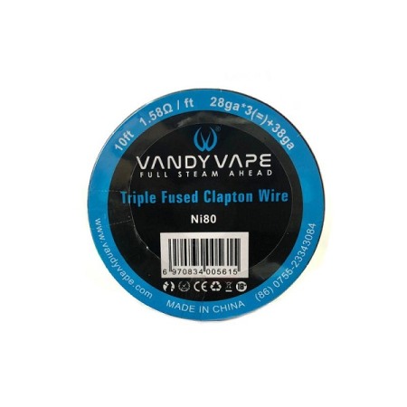 Vandy Vape - Rola Ni80 Triple Fused Clapton 28ga*3+38ga, Vandy Vape