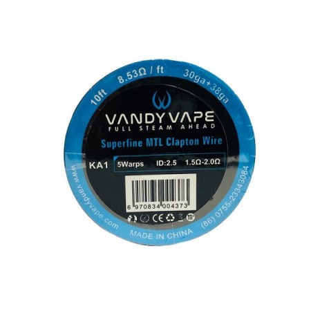 Vandy Vape - Rola Superfine MTL Clapton KA1 30Ga+38Ga, Vandy Vape