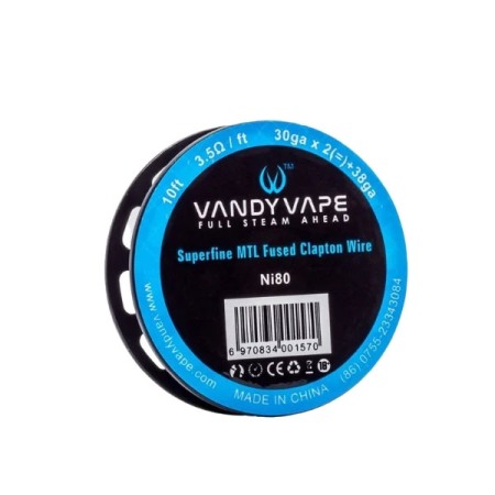Vandy Vape - Rola Superfine MTL Fused Clapton Ni80 30ga*2+38ga, Vandy Vape