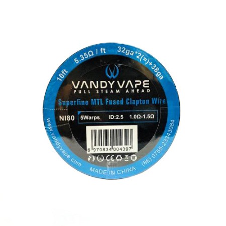 Vandy Vape - Rola Superfine MTL Fused Clapton Ni80 32*2GA+38GA, Vandy Vape
