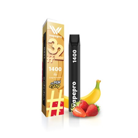V-X - Strawberry Banana #32, 1400 pufuri, Vapepro