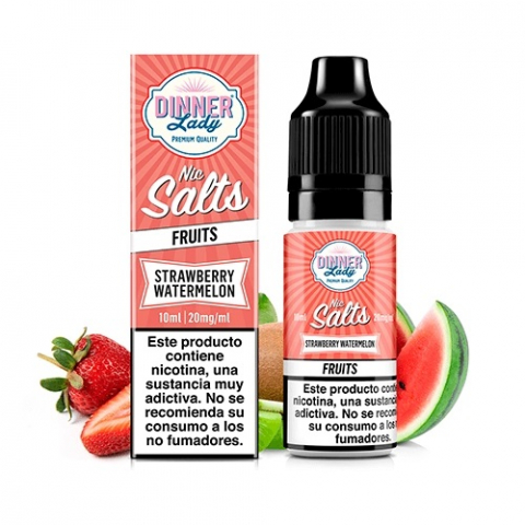 Dinner Lady - Strawberry Watermelon, Dinner Lady Salts 10ml