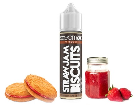 Steam Ok - StrawJam Biscuits, SteamOK 40ml