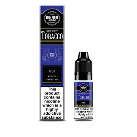 Dinner Lady - Tobacco Rich, Dinner Lady Salts 10ml