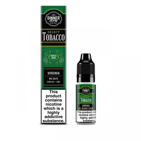 Dinner Lady - Tobacco Virginia, Dinner Lady Salts 10ml