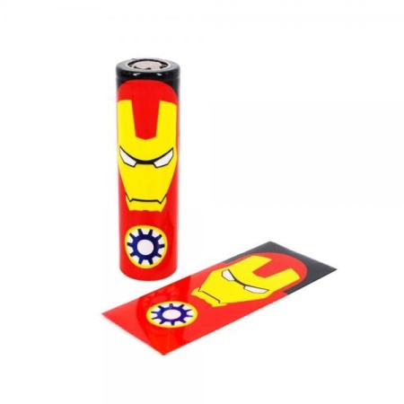 M-O - Wrap Folie acumulator 18650 Iron Man