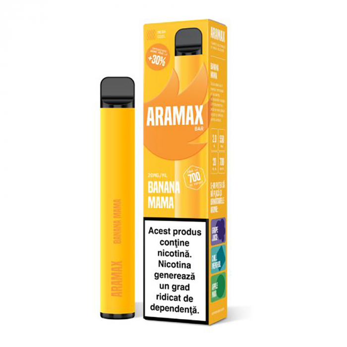 ARAMAX Bar 700 pufuri 20mg Banana Mama [1]