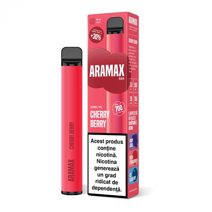 ARAMAX Bar 700 pufuri 20mg Cherry Berry [1]