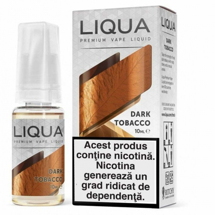 Lichid Liqua 10ml – Dark Tobacco 6-18mg [1]