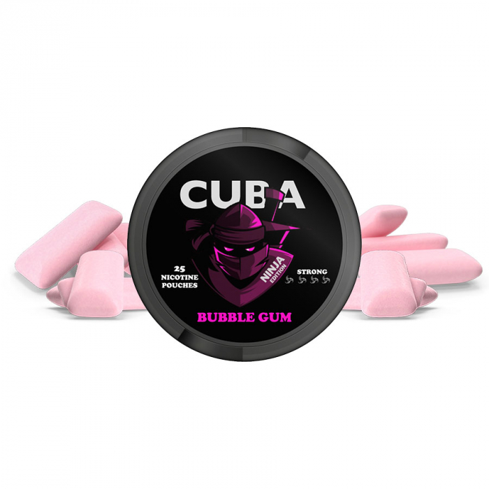 Pouch Nicotina Snus Cuba Ninja Bubble Gum 38.4mg/g (20mg/pouch) [1]