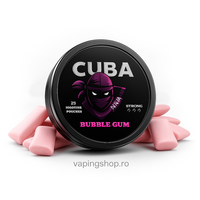 Pouch Nicotina Snus Cuba Ninja Bubble Gum 38.4mg/g (20mg/pouch) [1]