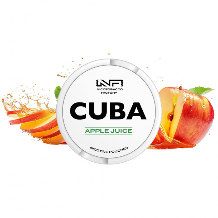 Pouch Nicotina Snus Cuba White Apple Juice 25mg/g (16mg/pouch) [1]
