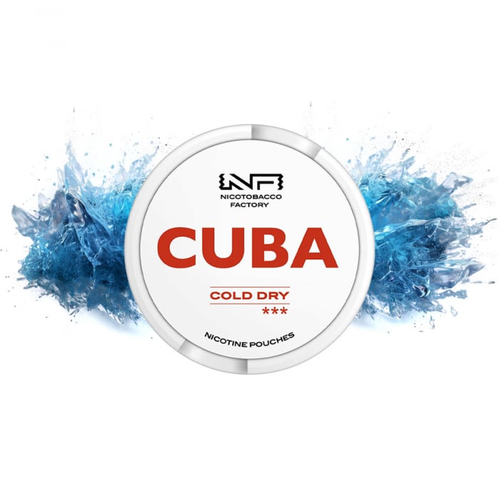 Pouch Nicotina Snus Cuba White Cold Dry 25mg/g (16mg/pouch) [1]