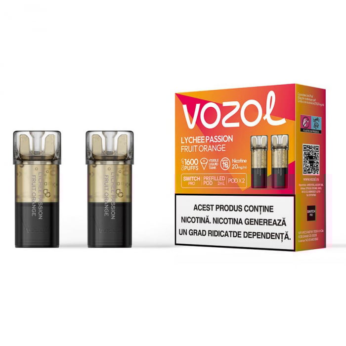 Vozol Switch Pro Lychee Passion Fruit Orange 2 cartuse [1]