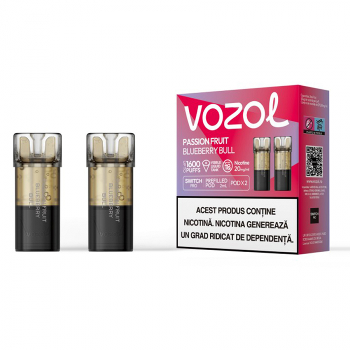Vozol Switch Pro Passion Fruit Blueberry Bull 2 cartuse [1]