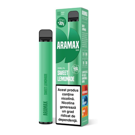 ARAMAX BAR - ARAMAX Bar 700 pufuri 20mg Sweet Lemonade