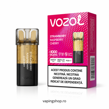 ATOMIZOARE - Cartus Switch Pro Strawberry Raspberry Cherry Vozol 2ml 20mg