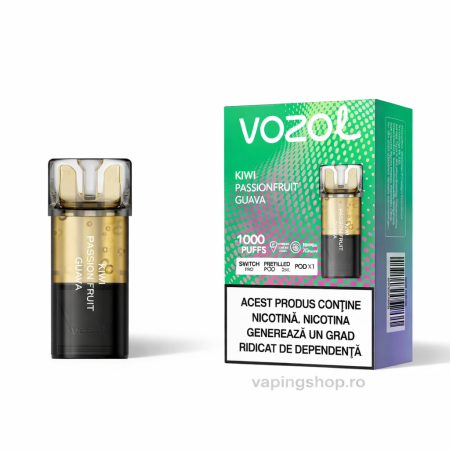 VOZOL - Cartus Switch Pro Kiwi Passion Fruit Guava Vozol 2ml 20mg