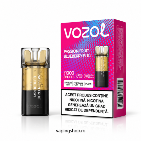 ATOMIZOARE - Cartus Switch Pro Passion Fruit Blueberry Bull Vozol 2ml 20mg