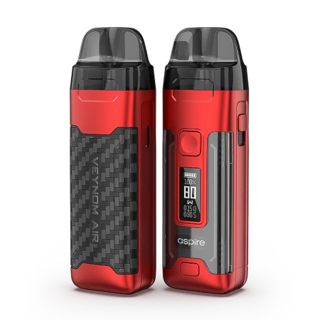 KITURI ÎNCEPĂTORI - Kit Aspire Veynom Air Carbon Carbon Red 2800mAh 5ml