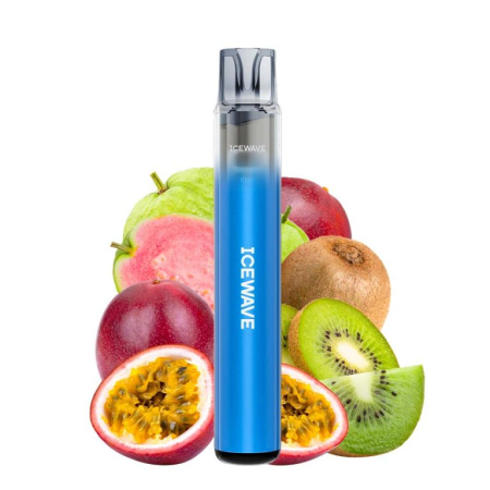TIGARI ELECTRONICE - Kit Icewave E1 Azure Blue 1000 pufuri Kiwi Passion Fruit Guava 2ml 20mg