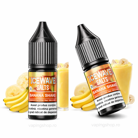 ICEWAVE - Lichid Icewave Salt Banana Shake – NicSalt 10 mg / 20 mg 10 ml