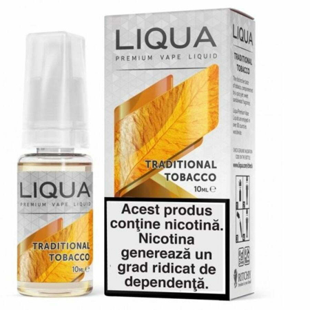 E-LICHIDE - Lichid Liqua 10ml – Traditional Tobacco 6-18mg