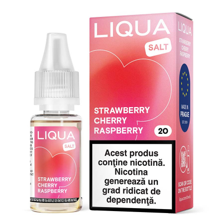 LIQUA - Lichid Liqua Salt Strawberry Cherry Raspberry 10-20mg 10ml